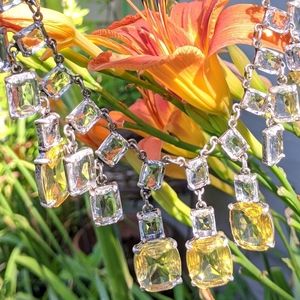 NEW Jewel Necklace heavy stones women's